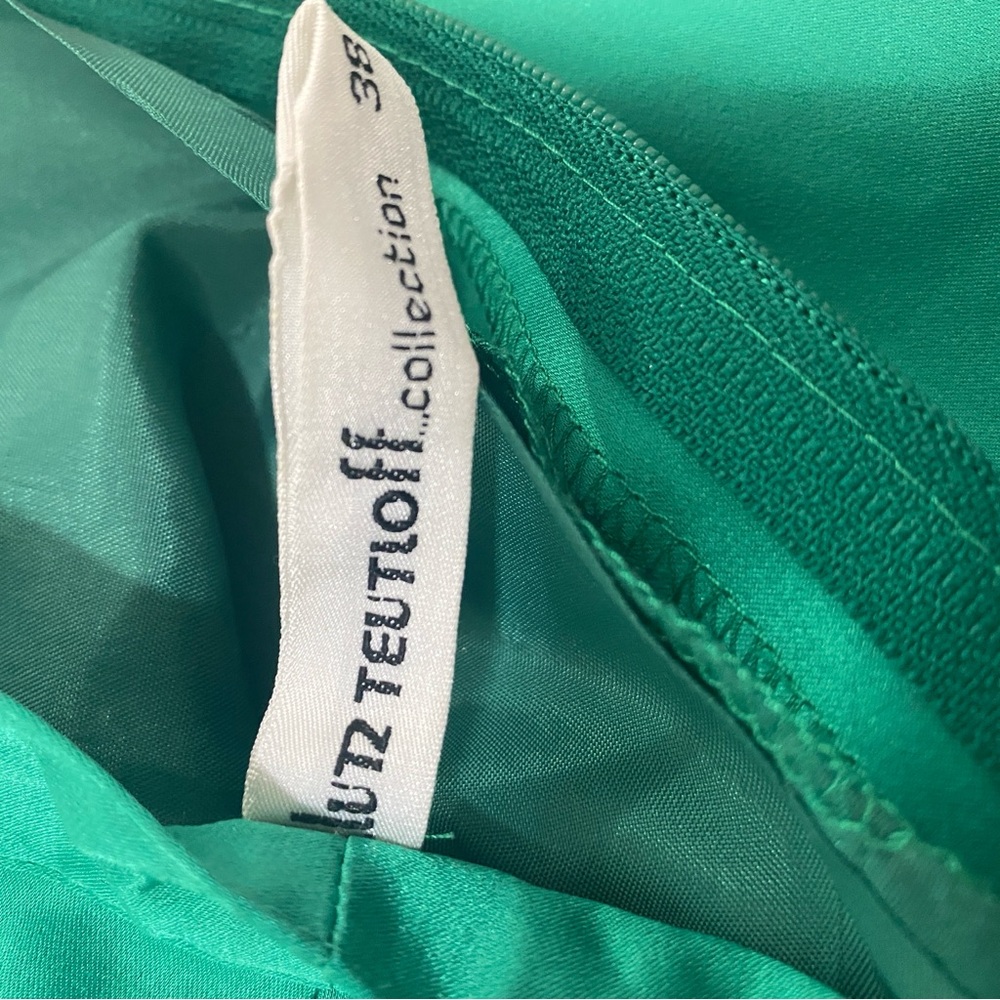 Lutz Teutloff Quiet Luxury Green Skirt, See Measurements, Fully Lined - Picture 4 of 8